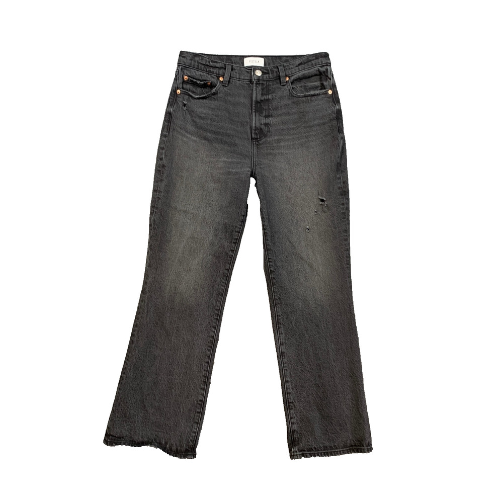 Pistola Jeans Womens 28 Denim High Rise Ankle Bootcut Whiskered Cropped Pocket